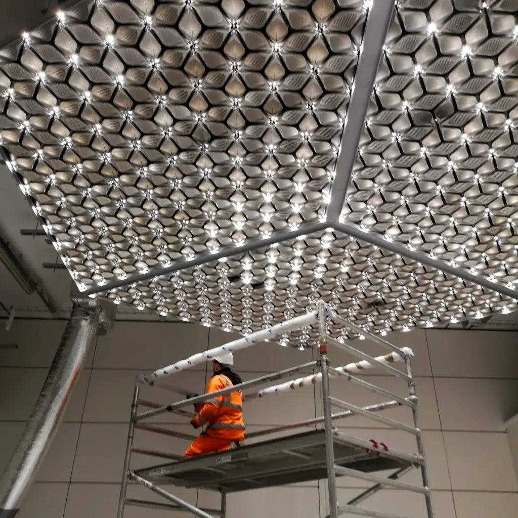 sas international bloomberg ceiling mockup